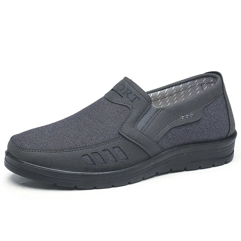 39-44 Mens Casual Lazy Canvas Shoes Spring Summer Flat-soled Slip-on work Dad El - £58.11 GBP