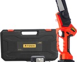 T Tovia 5 Inch Handheld Electric Chain Saw With 25V 2.0Ah Lithium Batter... - £133.91 GBP
