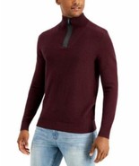 MSRP $60 Alfani Men&#39;s Textured Quarter-Zip Sweater Size XL - $526.87 MXN