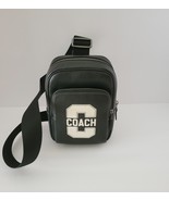 Coach CAJ39 Racer Sling Pack Varsity Messenger Bag Black Chalk - $222.54 CAD