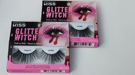 KISS Halloween Limited Edition Glitter Witch False Eyelashes 2 Pairs 91075 - £7.71 GBP