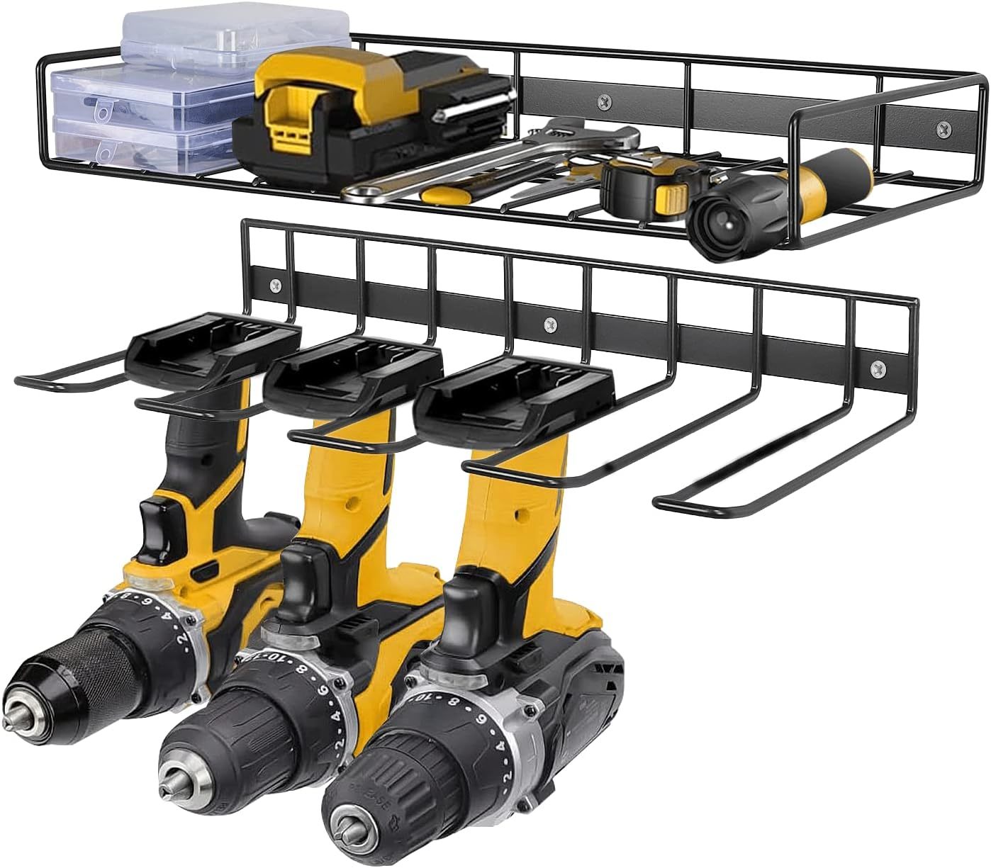 Heavy Duty Floating Power Tool Organizers, Metal Holder Wall Mount, 2 Pack - $34.95