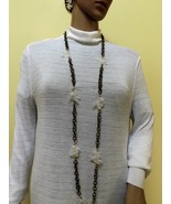 Genuine unpolished quartz crystals necklace and earrings.  - $1,142.18 MXN