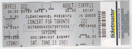 Concert For Toronto 2003 Ticket Stub Tragically Hip SARS CONCERTS  - £11.65 GBP