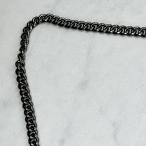 Chico&#39;s Multi Strand Draped Tiered Silver Tone Chain Link Necklace - £15.78 GBP