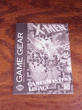 X-Men Gamemasters Legacy Sega Game Gear Game Instruction Manual Only, booklet - £6.35 GBP