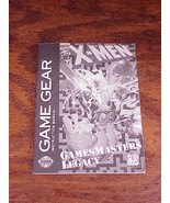 X-Men Gamemasters Legacy Sega Game Gear Game Instruction Manual Only, bo... - £6.28 GBP