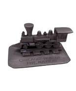 Pewter Train Engine Vtg Miniature Metal Rawcliffe 1980 Made In USA Chicago - $11.88