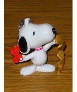 Peanuts Snoopy Keychain Gold Hearts with Scissors Key Chain Valentines Day  - £8.04 GBP