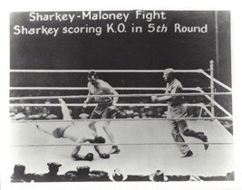 JACK SHARKEY  vs JIMMY MALONEY 8X10 PHOTO BOXING PICTURE - $4.94