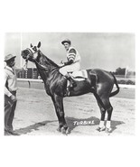 TURBINE 8X10 PHOTO HORSE RACING PICTURE JOCKEY - $4.94