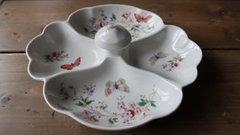 Vintage Limoges Butterfly Candy Dish 8.5 x 7.5 inches - £71.21 GBP