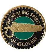 American Indian Healing Spirit Of Recovery Sobriety Medallion Chip &amp; Vin... - £14.20 GBP