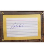 Bob Foster Signed Autographed 3x5 Index Card In Heavy Display Holder w/ COA - $68.33 CAD