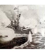 Bombing Of Puerto Rico San Juan 1899 Victorian Print Sampson&#39;s Naval Squ... - $550.13 MXN