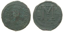 540 AD Byzantine AE Follis Justinian I Year 13 M Constantinople Mint SB-163 - £106.30 GBP