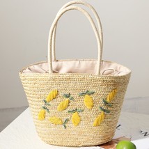 Hand Woven Straw Bag Hand Woven Holiday Bag Woven Women Handbags Handmade Summer - £82.14 GBP