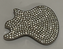 Guitar Shaped Bling Belt Buckle Rock Music Entertainment Rock N Roll Bling - $13.98