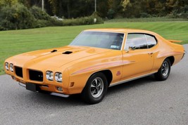 1970 Pontiac GTO Judge orbit orange ram air   | 24x36 inch poster | classic car - £16.85 GBP