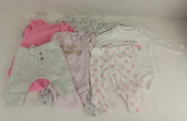 Girl Clothes Size Newborn Mixed Brands Lot Of 6 Pieces (E) - $12.86