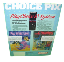 PlayChoice 10 The Goonies Pro Wrestling Original Video Arcade Game Flyer Retro - £21.20 GBP