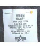 Alpha (TM) nylon liner for M-65 field jacket; ALS; black, MEDIUM Liner S... - $760.27 MXN