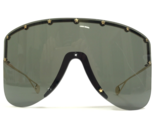 Gucci Sunglasses GG0541S 001 Gold Frames Green Shield Lens Hollywood For... - $280.28