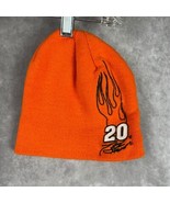Tony Stewart #20 Beanie Knit Hat Orange Flames NASCAR Driver Signed Wint... - $13.55 CAD
