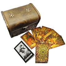 Gold Foil Tarot Deck In Chest Box + English Guidebook - £50.73 GBP