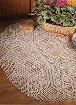 Pineapple Replica Ring Cactus Rose Doily Tablecloth Chair Deer Crochet Patterns - £9.54 GBP