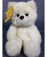 Prestige Toy BIG FOOT Plush White TEDDY BEAR Vintage 1985 TAG 8&quot; Stuffed... - £30.60 GBP