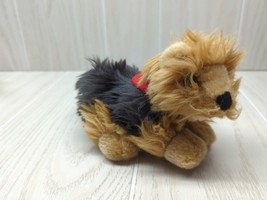 BUILD A BEAR Lil Bearemys Plush Kennel Pals Yorkie Terrier red bandana Magnetic - £9.51 GBP