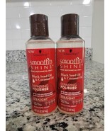 2 Pack Schwarzkopf Smooth N Shine Black Seed Coconut Oil Repairing Polis... - $47.51