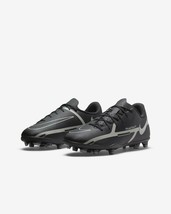 New Nike Phantom Jr GT2 Club Fg / Mg Youth Sz 5Y Black Boys Soccer Cleats Shoes - £39.48 GBP