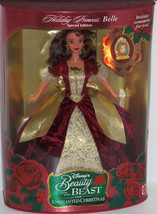 Disney Holiday Princess Belle Doll Holiday 1997 Mattel Enchanted Christm... - $79.95