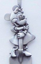Collector Souvenir Spoon Minnie Mouse 3D Figural Standing on Shovel Pewter - $14.99