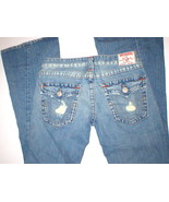 New Womens True Religion Joey Jeans 30 X 34 Distressed - £119.61 GBP