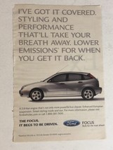 2005 Ford Focus Print Ad Advertisement pa16 - $6.92