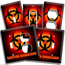 Biohazard Caution Sign Gamer Game Gaming Teen Room Art Decor Light Switch Outlet - $17.99+