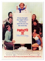 Porky&#39;s II The Next Day Movie Poster Vintage 1983 Full-Page Print Magazi... - $9.70
