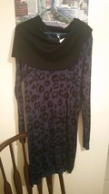 A Very Sexy, Stylish Form-Fitting Winter Leopard Animal Print Dress - £78.65 GBP