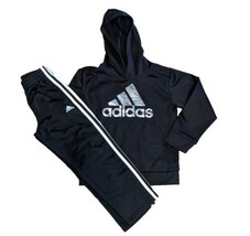2 Piece Boys Adidas Outfit Size 6 Track Pants / Sweatshirt GREAT CONDITI... - $19.31
