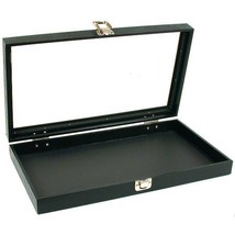 Glass Top Jewelry Pocket Watch Display Travel Case Box - £25.32 GBP
