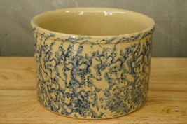 Vintage Art Pottery Robinson Ransbottom #700 Spongewear Low Jar Crock Bowl - £22.66 GBP