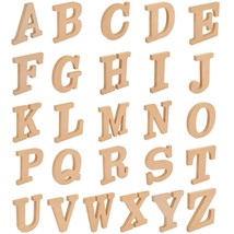 Wooden Alphabet Letters For Diy Crafts, 3D Letters For Home Wall Decor (4 In, 2  - £39.64 GBP