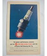 1964 World&#39;s Fair Ad AC Fire-Ring Spark Plugs - $10.96 CAD