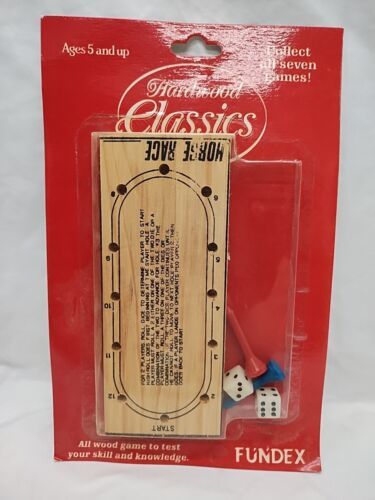 1989 Hardwood Classics Horse Race Board Game Fundex - $23.75