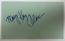 Mary Kay Place Signed Autographed Vintage 3x5 Index Card - $15.00