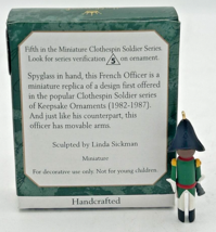 1999 Hallmark Miniature Clothespin Soldier Keepsake Ornament SKU U31 - £10.35 GBP