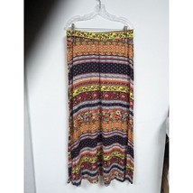 Catos Size XL Skirt Maxi Red Yellow Black Striped - $13.56